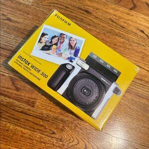 Fujifilm Instax Wide 300 Instant Film Camera Black Silver BRAND NEW